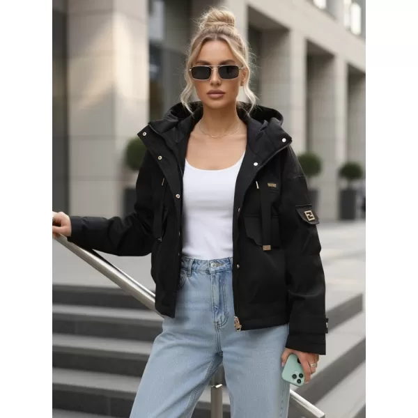  Dámska bunda DSTREET TY5636 ČIERNA 