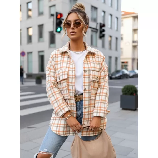  Dámska košeľa DSTREET DY0482 ORANŽOVÁ/HNEDÁ 