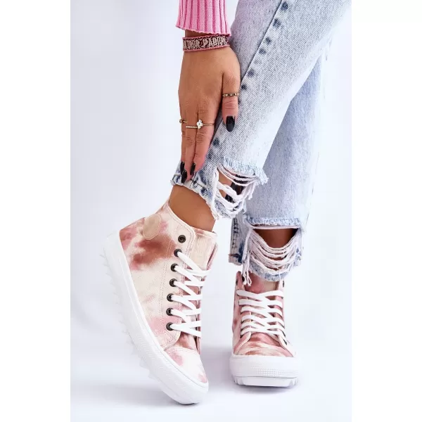  Dámske tenisky BIG STAR LL274048 BEIGE/NUDE Big Star Shoes 