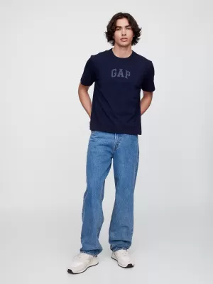 Pánske tričko GAP HIGH DENSITY LOGO TEE 782369-00 NAVY UNIFORM