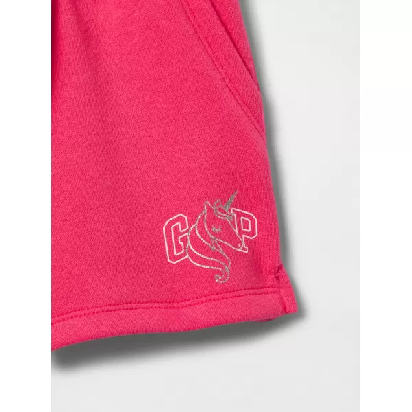  Detské kraťasy GAP LOGO SWEATSHORTS 743505-00 RASPBERRY 