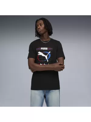 Pánske tričko PUMA GRAPHIC TEE 691786_01 PUMA BLACK