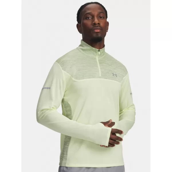  Pánske tričko UNDER ARMOUR UA TECH UTILITY 1/4 ZIP 6004963-391 ZELENÁ 