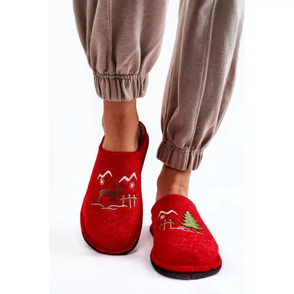  Dámske šľapky BIG STAR KK276017 RED/BEIGE Big Star Shoes 