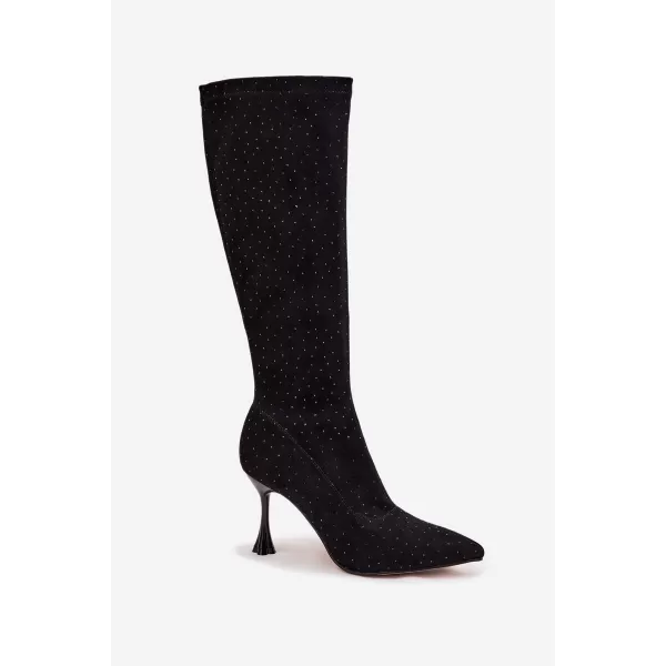  Dámske čižmy D&A JC52-883 BLACK 