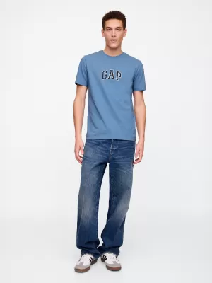 Pánske tričko GAP NEW ARCH LOGO TEE 570044-36 SOFT CORNFLOWER