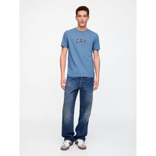  Pánske tričko GAP NEW ARCH LOGO TEE 570044-36 SOFT CORNFLOWER 