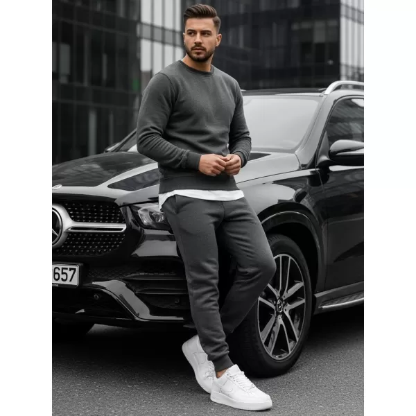  Pánska mikina DSTREET BX2405 TMAVOŠEDÁ 