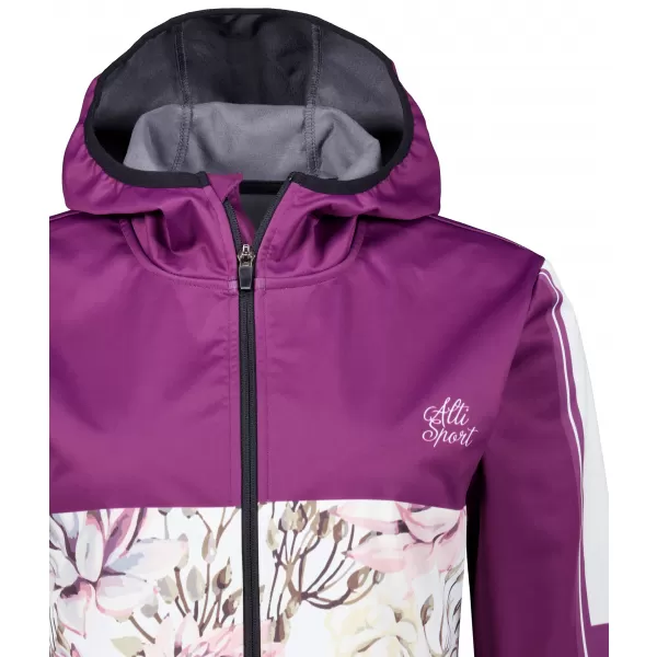  Dámska softshellová bunda premium ALTISPORT VOJ/ALW008JACK01 VÍNOVÁ 