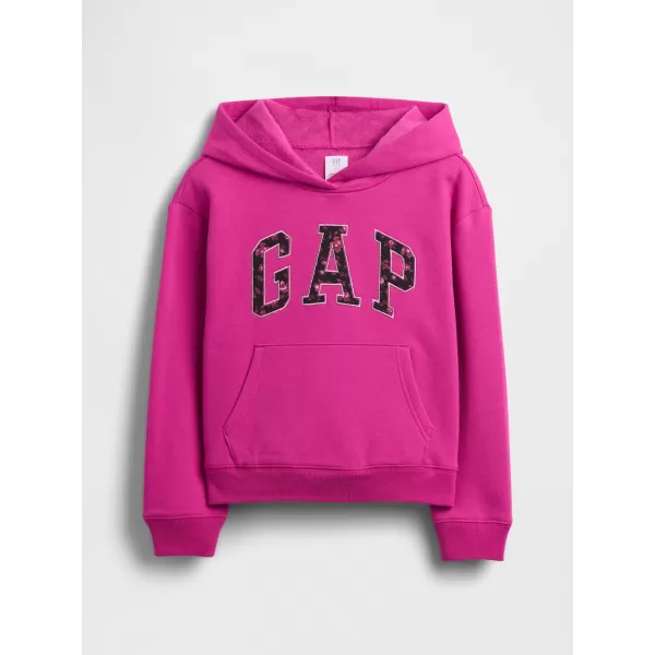  Detská mikina GAP LOGO HOODIE PULLOVER 843868-03 BRIGHT FUCHSIA 