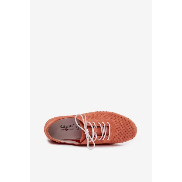  Dámske topánky S.BARSKI LR61-7080 ORANGE 