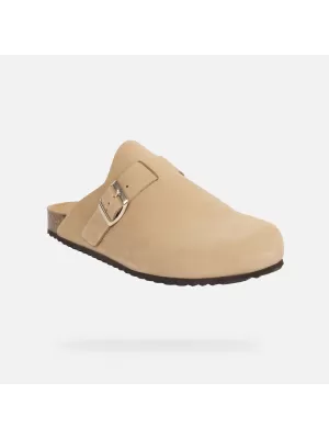 Dámske šľapky GEOX BRIONIA G013083 BÉŽOVÁ
