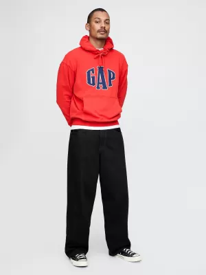Pánska mikina GAP LOGO PULLOVER HOODIE 744728-02 TOMATO SAUCE