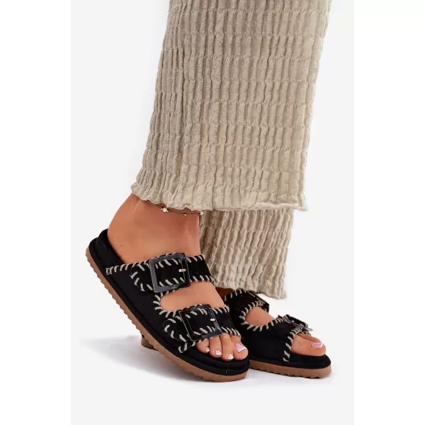  Dámske šľapky BOTO VISLEY 37423 BLACK 
