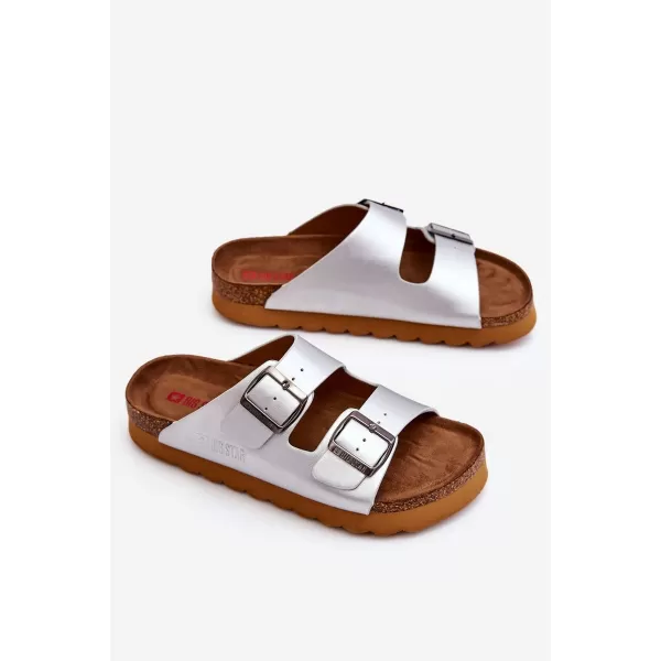  Dámske šľapky BIG STAR LL274476 SILVER Big Star Shoes 