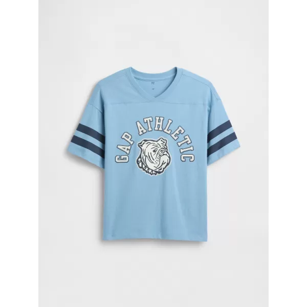  Detské tričko GAP LOGO TEE 768110-05 BLUE STONE 