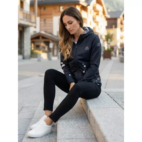  Dámska softshellová bunda premium ALTISPORT VOJ/ALW077JACK01 ČIERNA 