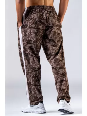 Tepláky voľného strihu POWER 904 SVETLO HNEDÉ CAMO Nebbia