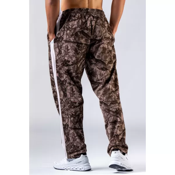  Tepláky voľného strihu POWER 904 SVETLO HNEDÉ CAMO Nebbia 