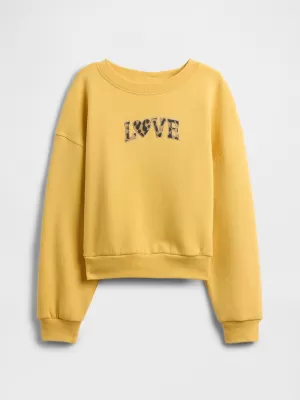 Detská mikina GAP LOGO SWEATSHIRT 797741-00 LOVE
