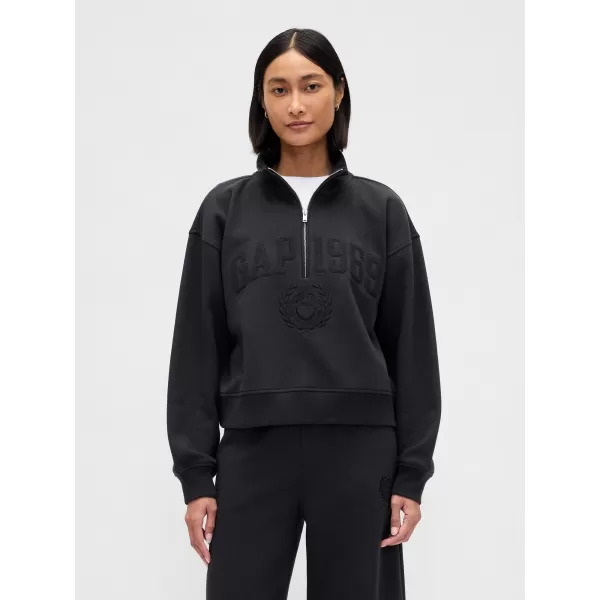  Dámska mikina GAP LOGO HALF ZIP 852841-01 MOONLESS NIGHT 