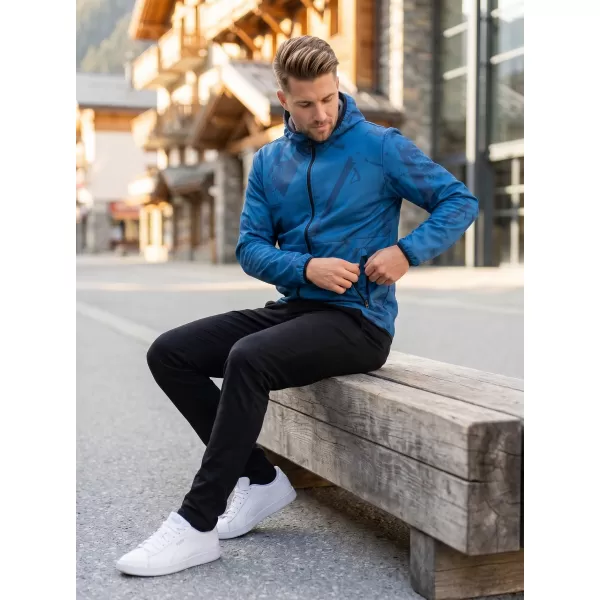  Pánska softshellová bunda premium ALTISPORT VOJ/ALM079JACK01 MODRÁ 