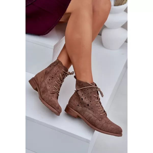  Dámske topánky S.BARSKI HY51-136 COFFEE 