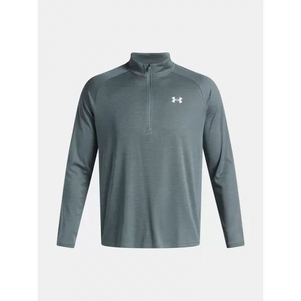  Pánske tričko UNDER ARMOUR UA TECH TEXTURED 1/2 ZIP 1382797-587 MODRÁ 