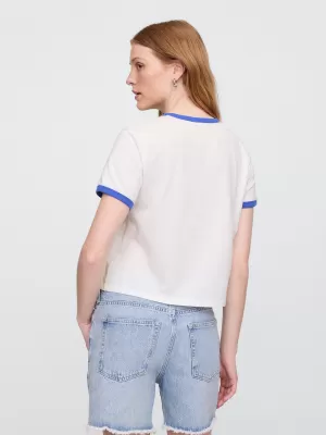 Dámske tričko GAP LOGO TEE 781556-01 NEW OFF WHITE