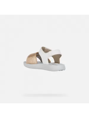 Dievčenské sandále GEOX SANDAL LIGHTFLOPPY B455TB054AJC0232 BIELA