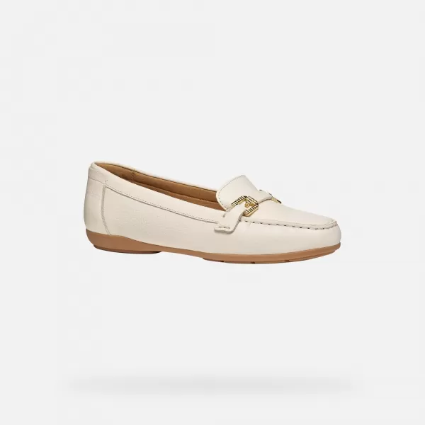  Dámske mokasíny GEOX ANNYTAH MOC G012825 KRÉMOVÁ 