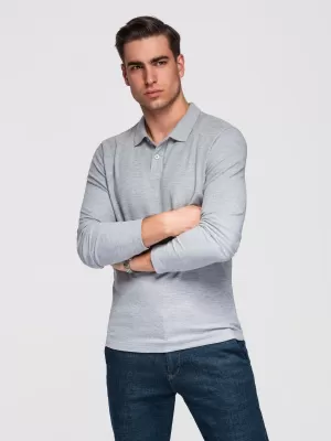 Pánske tričko OMBRE OM-POBL-0162 GREY MELANGE