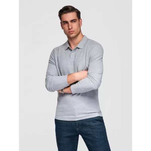  Pánske tričko OMBRE OM-POBL-0162 GREY MELANGE 