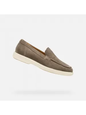 Pánske mokasíny GEOX SPHERICA EC17 G014394 ŠEDÁ