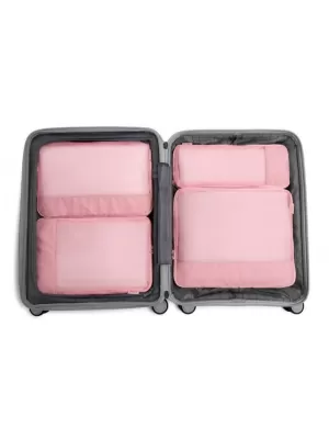 Kufor HEYS Ecotex Compression Packing Cube 4 Pc Set PINK SAND