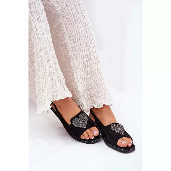  Dámske sandále S.BARSKI KV27-018 BLACK 