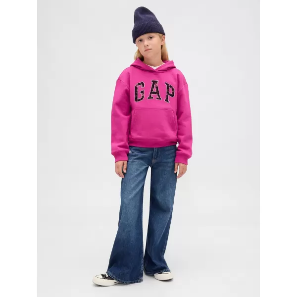  Detská mikina GAP LOGO HOODIE PULLOVER 843868-03 BRIGHT FUCHSIA 