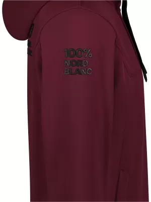 Pánska softshellová mikina NORDBLANC CANOPY NBSSM8340 VÍNOVÁ