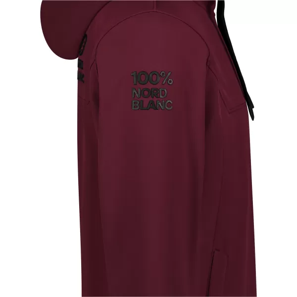  Pánska softshellová mikina NORDBLANC CANOPY NBSSM8340 VÍNOVÁ 