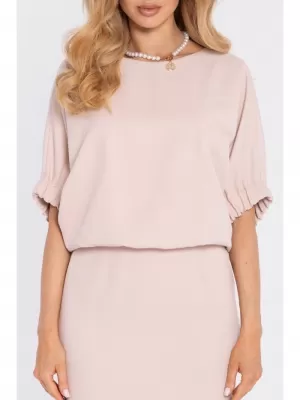 Dámske šaty MOE M904 LIGHT BEIGE
