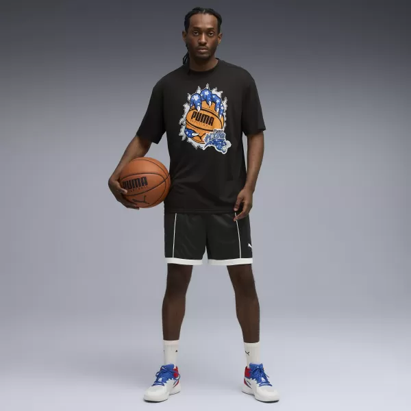  Pánske tričko PUMA HOOPAVERSE TEE 3 632891-02 PUMA ČIERNA 