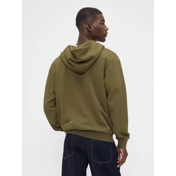  Pánska mikina GAP LOGO HOODIE ZIP 715005-48 DARK OLIVE 
