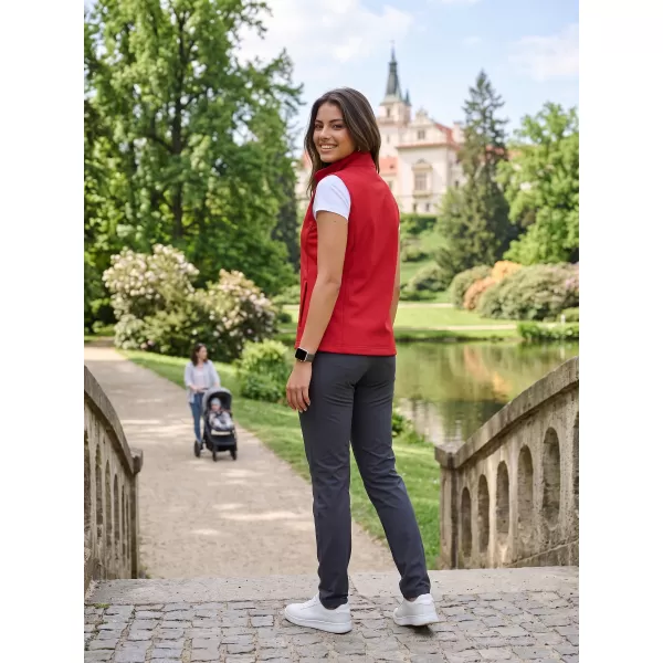  Dámska softshellová vesta ALTISPORT NoPrint NP/ALW965 ČERVENÁ 