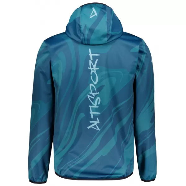  Pánska softshellová bunda premium ALTISPORT VOJ/ALM072JACK01 PETROLEJOVÁ 