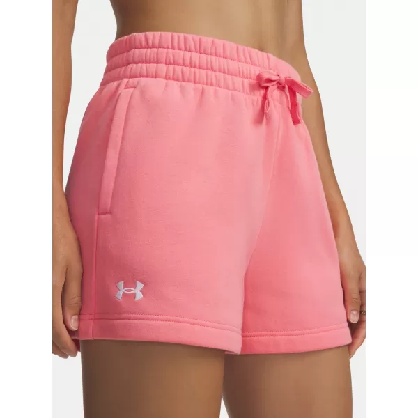  Dámske kraťasy UNDER ARMOUR RIVAL FLEECE SHORT 1382723-600 RUŽOVÁ 