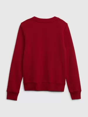 Detská mikina GAP SWEATSHIRT 831199-02 MODERN RED