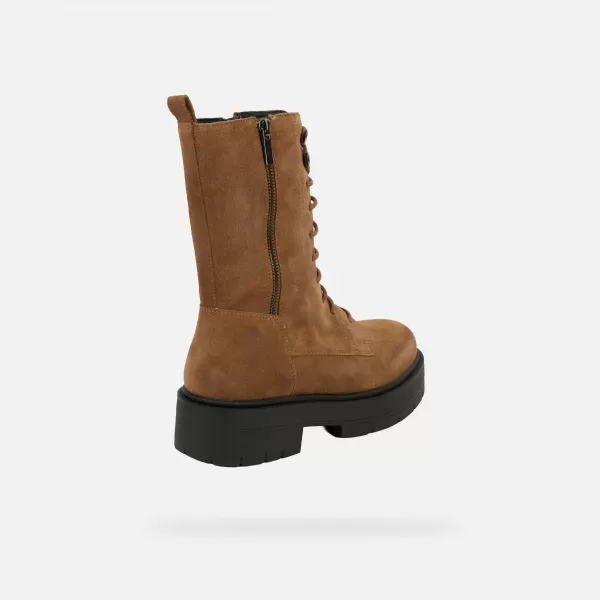  Dámske členkové čižmy GEOX SPHERICA EC7 G004252 HNEDÁ 