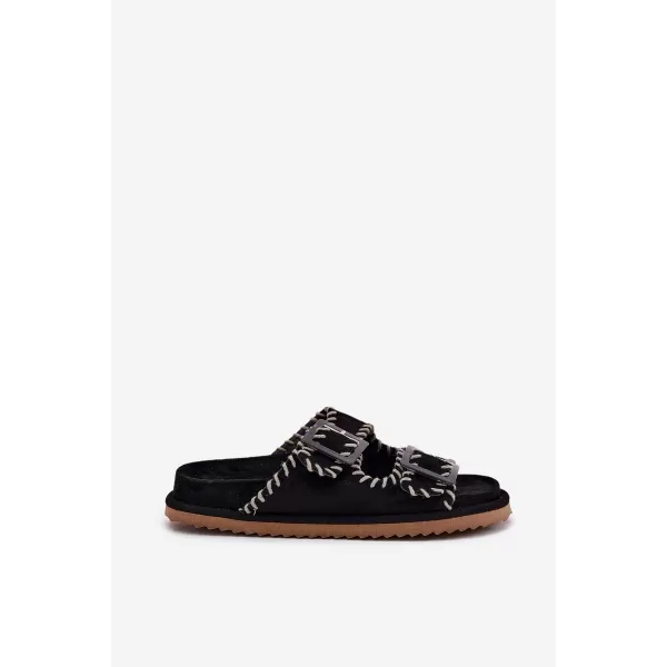  Dámske šľapky BOTO VISLEY 37423 BLACK 