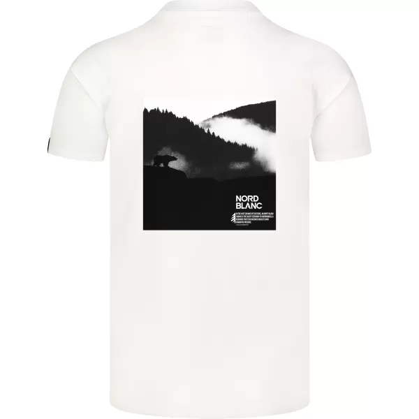  Pánske tričko NORDBLANC NOTHINGNESS NBSMT8150 BIELA 