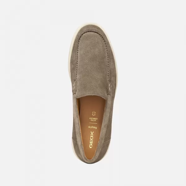  Pánske mokasíny GEOX SPHERICA EC17 G014394 ŠEDÁ 